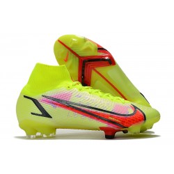 Nike Mercurial Superfly VIII Elite FG Neuf Volt Carmin Noir