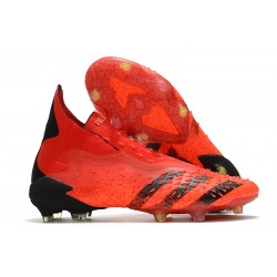 Chaussure Adidas Predator Freak+ FG Rouge Noir Rouge Solaire