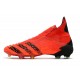 Chaussure Adidas Predator Freak+ FG Rouge Noir Rouge Solaire