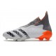 Adidas Predator Freak+ FG Blanc Acier Métallique Rouge Solaire