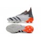 Adidas Predator Freak+ FG Blanc Acier Métallique Rouge Solaire