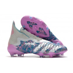  Chaussure Adidas Predator Freak+ FG Argent Rose Bleu 