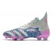  Chaussure Adidas Predator Freak+ FG Argent Rose Bleu 