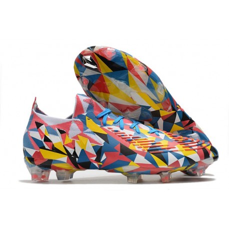 adidas Predator Edge.1 L FG 2022 Geometric Bleu Equipe Jaune Rouge