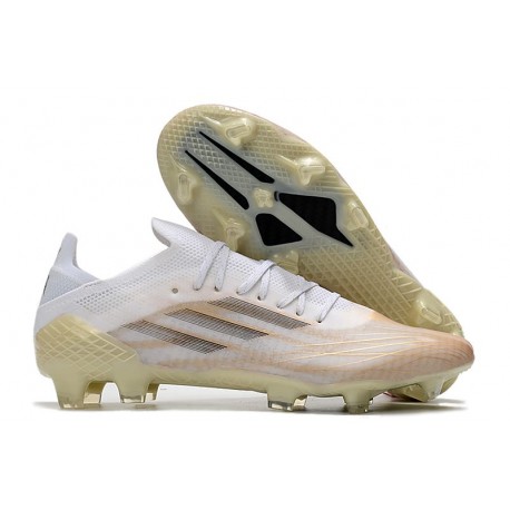 adidas X Speedflow Messi.1 FG Blanc Noir Mélange Or Métallique