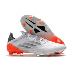 adidas X Speedflow Messi.1 FG Blanc Acier Métallique Rouge Solaire