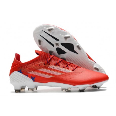 adidas Chaussures X Speedflow Messi.1 FG Rouge Noir Rouge Solaire