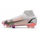 Nike Mercurial Superfly VIII Elite FG Neuf Blanc Noir Carmin Rose
