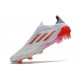 adidas X SPEEDFLOW+ FG Blanc Acier Métallique Rouge Solaire