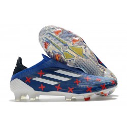 Chaussures de football adidas X SPEEDFLOW+ FG 11/11 - Bleu Blanc Rouge Vif