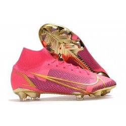 Nike Mercurial Superfly VIII Elite FG Neuf Rose Noir