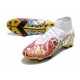 Nike Mercurial Superfly VIII Elite FG Neuf Ronaldo CR7 Blanc Rouge Or