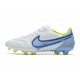 Chaussures de Foot Nike Tiempo Legend 9 Elite FG Blanc Bleu