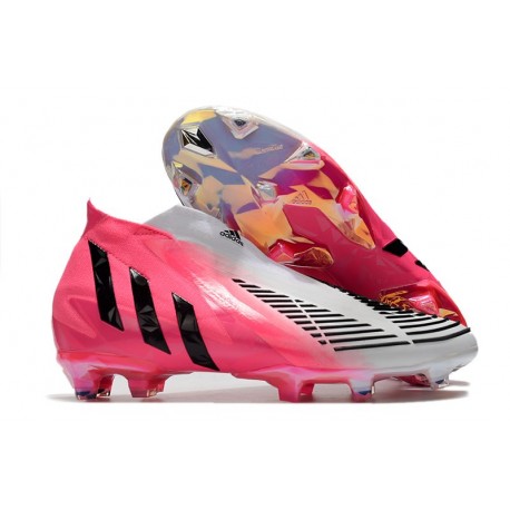 adidas Predator Edge+ FG Nouveaux LZ+ Solar Rose Noir Blanc
