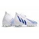 adidas Predator Edge+ FG Nouveaux Blanc Bleu Hi Res Blanc