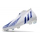 adidas Predator Edge+ FG Nouveaux Blanc Bleu Hi Res Blanc