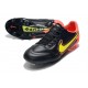 Chaussures de Foot Nike Tiempo Legend 9 Elite FG Noir Rouge Jaune