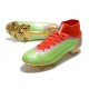 Nike Mercurial Superfly 8 Elite FG Nouvelle Vert Rouge Or