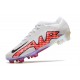 Chaussures Nike Zoom Mercurial Vapor 15 Elite FG Blanc Rouge