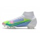 Nike Mercurial Superfly 8 Elite FG Nouvelle Blanc Bleu Vert