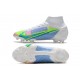 Nike Mercurial Superfly 8 Elite FG Nouvelle Blanc Bleu Vert