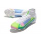 Nike Mercurial Superfly 8 Elite FG Nouvelle Blanc Bleu Vert