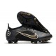 Nike Mercurial Vapor XIV Elite AG-Pro Noir Or Métallique Argent