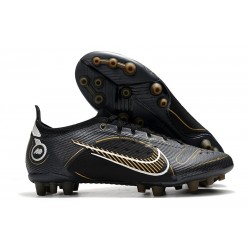 Nike Mercurial Vapor XIV Elite AG-Pro Noir Or Métallique Argent