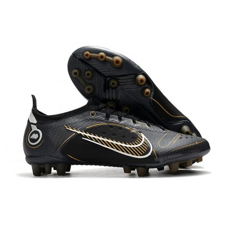 Nike Mercurial Vapor XIV Elite AG-Pro Noir Or Métallique Argent