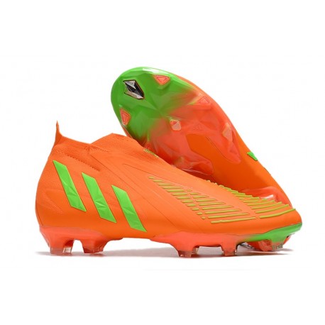 adidas Predator Edge+ FG RougeSolaire Vert Solaire Equipe Noir