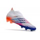 adidas Predator Edge+ FG Nouveaux Blanc Jaune Solaire Bleu Power