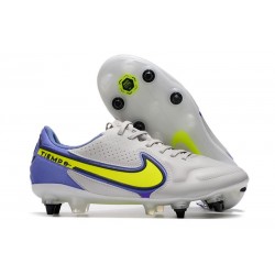 Chaussure Nike Tiempo Legend 9 Elite SG Gris Brouillard Volt Sapphire