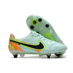 Nike Tiempo Legend 9 Elite SG Barely Vert Noirened Bleu Orange Total