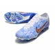 Nike Zoom Mercurial Vapor 15 Elite FG Lucent Pack Blanc Bleu Or 