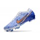 Nike Zoom Mercurial Vapor 15 Elite FG Lucent Pack Blanc Bleu Or 