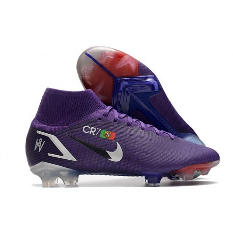 Crampons Nike Mercurial Superfly VIII Elite FG Ronaldo Violet CR7