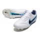 Chaussures de Foot Nike Tiempo Legend 9 Elite FG Blanc Noir Bleu