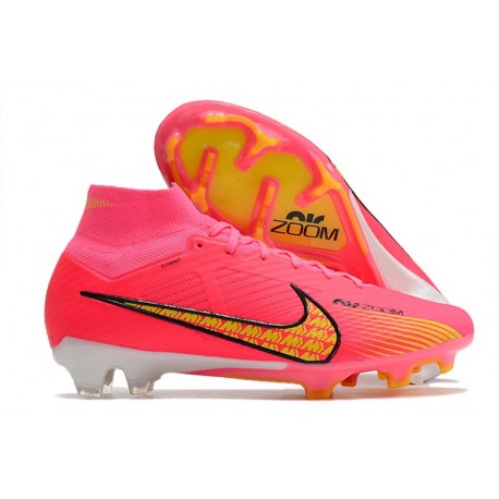 Nike Air Zoom Mercurial Superfly Elite IX FG Rose Jaune