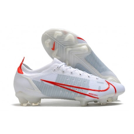 Nike Mercurial Vapor 14 Elite FG Homme Gris Rouge