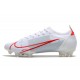 Nike Mercurial Vapor 14 Elite FG Homme Gris Rouge
