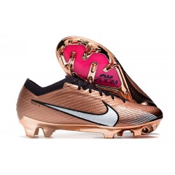 Nike Zoom Mercurial Vapor 15 Elite FG Mbappe Cuivre Métallique