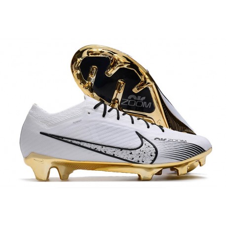 Chaussures Nike Zoom Mercurial Vapor 15 Elite FG Blanco Oro