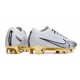Chaussures Nike Zoom Mercurial Vapor 15 Elite FG Blanco Oro