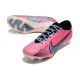 Chaussures Nike Zoom Mercurial Vapor 15 Elite FG Rose Argent