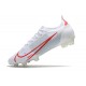 Nike Mercurial Vapor 14 Elite FG Homme Gris Rouge