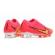Chaussures Nike Zoom Mercurial Vapor 15 Elite FG Rose Jaune