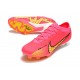 Chaussures Nike Zoom Mercurial Vapor 15 Elite FG Rose Jaune