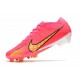 Chaussures Nike Zoom Mercurial Vapor 15 Elite FG Rose Jaune
