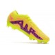 Chaussures Nike Zoom Mercurial Vapor 15 Elite FG Jaune Rose