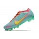 Chaussures Nike Zoom Mercurial Vapor 15 Elite FG Bleu Jaune Rose